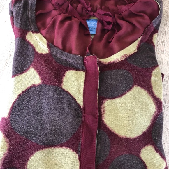 VERA WANG SIMPLY VERA GEOMETRIC DESIGN SWEATER - Picture 7 of 16